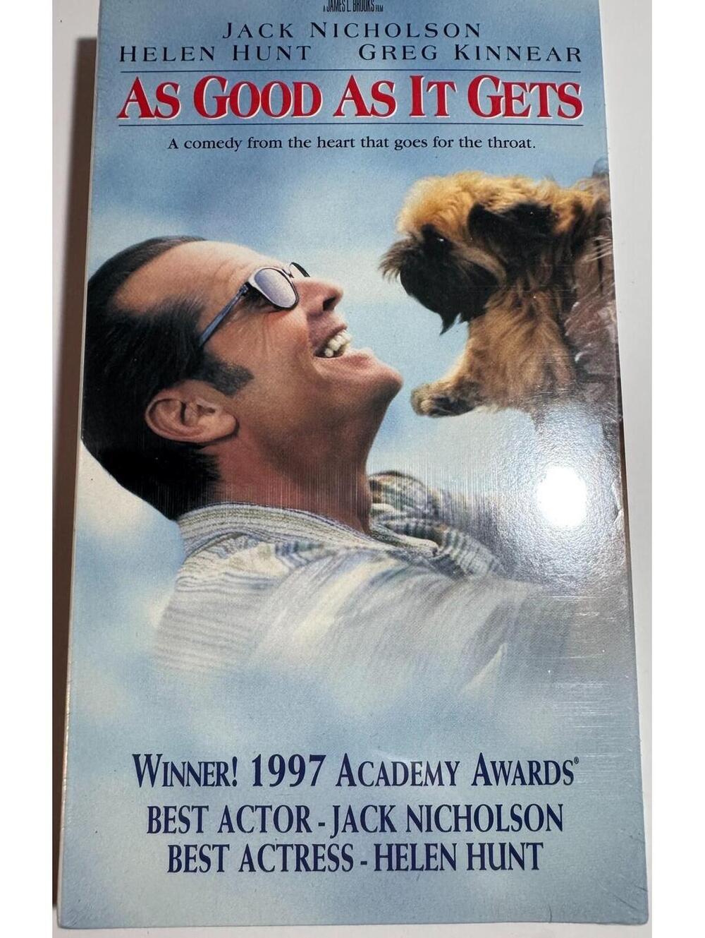 As Good As It Gets VHS Jack Nicholson Helen Hunt PG-13 1997 Academy Awards
